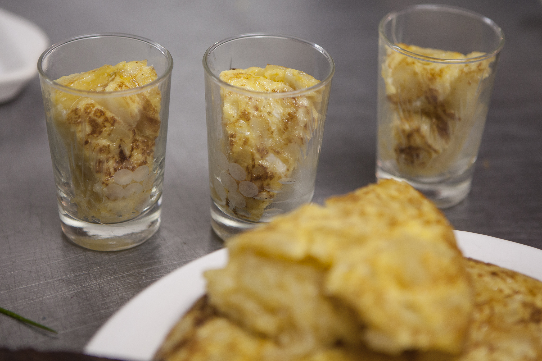 Shots tortilla espanola - Che Pebeta Catering